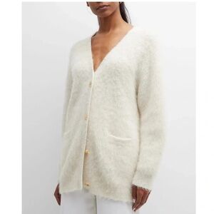 Women's Nili Lotan alpaca Cream Cardigan Sweater